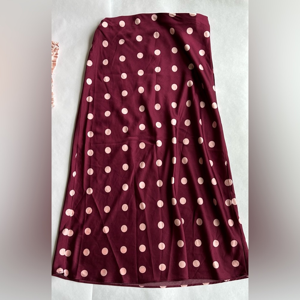 Satin Midi Skirt